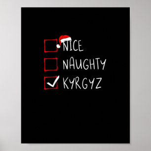 Schöne Unartige Weihnachten Kirgisistan Erbe Poster
