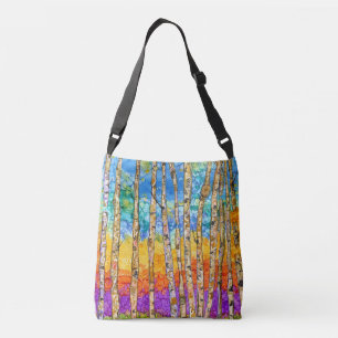 Schöne und bunte Aspen-Baum-Taschen-Tasche Tragetaschen Mit Langen Trägern