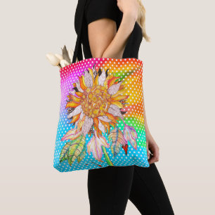 Schöne und bunte Sonnenblume-Taschen-Tasche