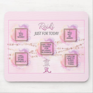 Schöne und einzigartige Reiki Prinzipien Mouse Mat Mousepad