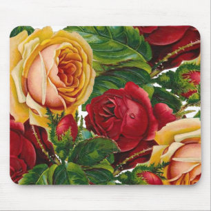 Schöne und elegante Vintage Rose Mousepad