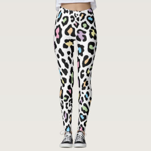 Schöne und farbenfrohe Cheetah Print Leggings
