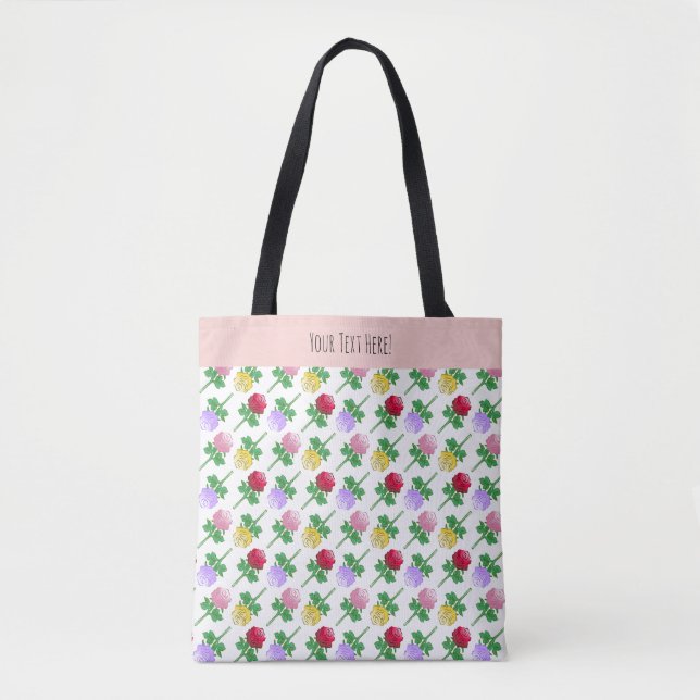 Schöne und farbenfrohe Rosen (Vorderseite)