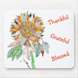 Schöne und farbenfrohe Sonnenblumenmousse Mousepad