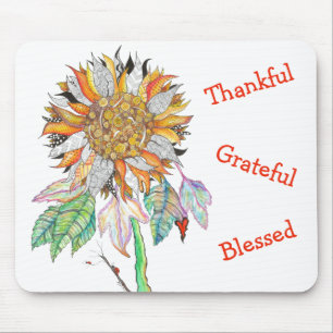 Schöne und farbenfrohe Sonnenblumenmousse Mousepad