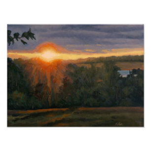 Schöne und Friedliche Sonnenuntergänge Fotodruck