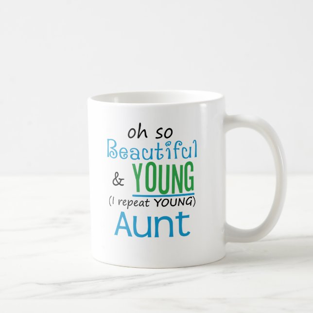 Schöne und junge Tante Kaffeetasse (Rechts)