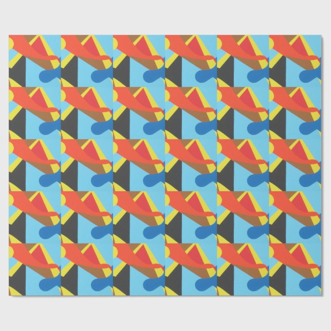 Schöne und lebendige Farben! Geschenkpapier (Flach)