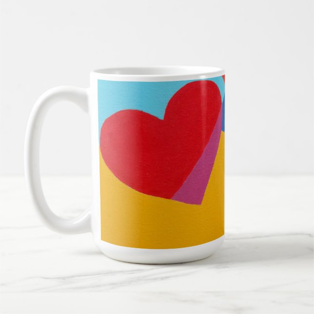 Schöne und lebendige Farben! Kaffeetasse (Links)