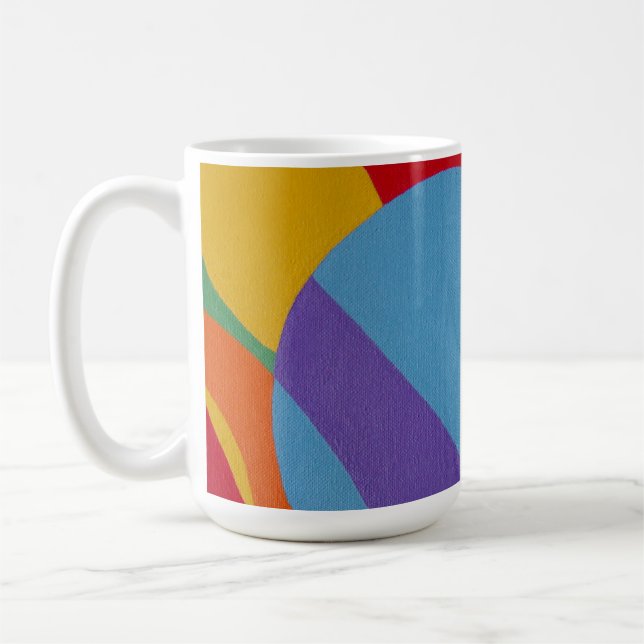 Schöne und lebendige Farben! Kaffeetasse (Links)