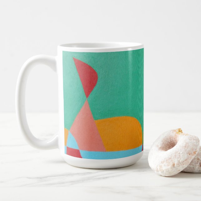 Schöne und lebendige Farben! Kaffeetasse (Mit Donut)