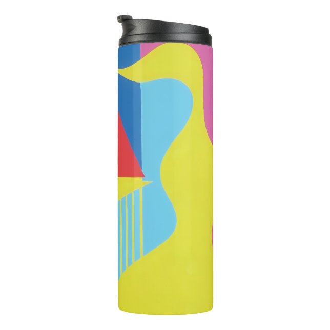 Schöne und lebendige Farben! Thermobecher Thermosbecher (Nach rechts gedreht)