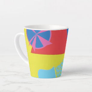 Schöne und lebhafte Farben! Latte-Mug Milchtasse