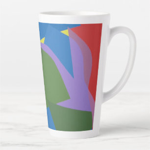 Schöne und leuchtende Farben! Latte-Tasse Milchtasse