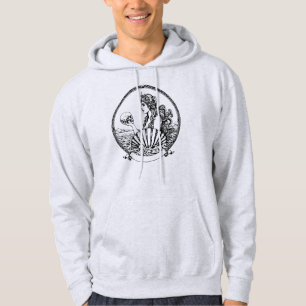 schöne und melancholische griechische Göttin Aphro Hoodie