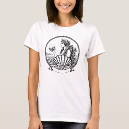 schöne und melancholische griechische Göttin Aphro T-Shirt