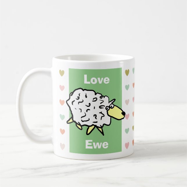 Schöne und Niedliche Liebe Kaffeetasse (Links)