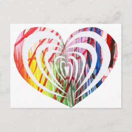 Schöne und originelle moderne HeART Designs! Postkarte