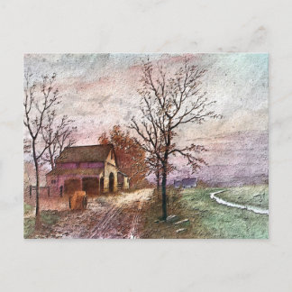 Schöne und süße Landschaft Postkarte