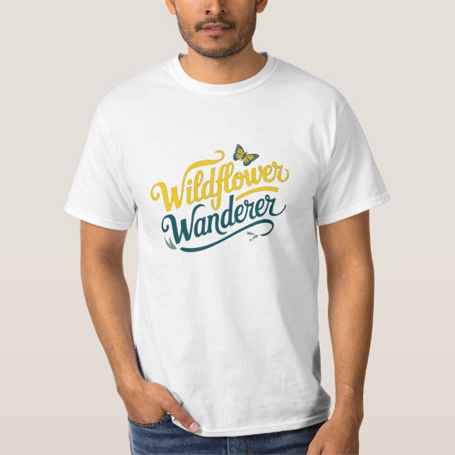 Schöne und Whimsical Blume Lover Graphics T-Shirt (Vorderseite)