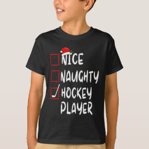 Schöne Ungezogene Hockeyspieler Liste Weihnachten  T-Shirt