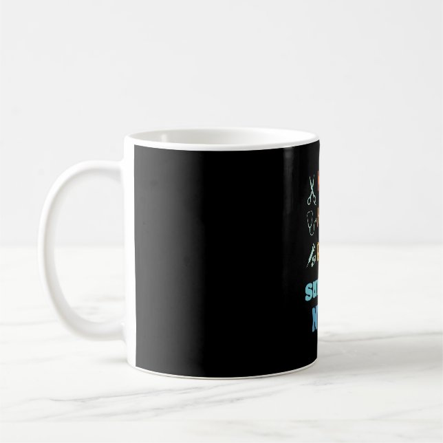 Schöne, unheimlich Phantastische chirurgische Kran Kaffeetasse (Links)