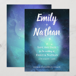 Schöne unter den STERNEN Typografie Hochzeit Save The Date