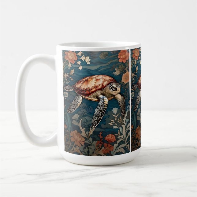 Schöne Unterwasserschildkröte Kaffeetasse (Links)