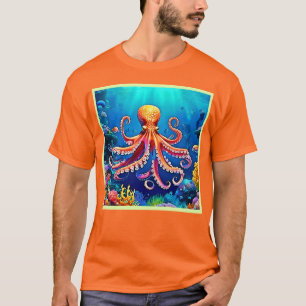 Schöne Unterwasserwelt Octopus Art T-Shirt
