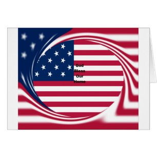Schöne USA-Flagge Gott segne unser Zuhause