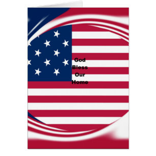 Schöne USA Flaggen Gott segne Unsere Zuhause