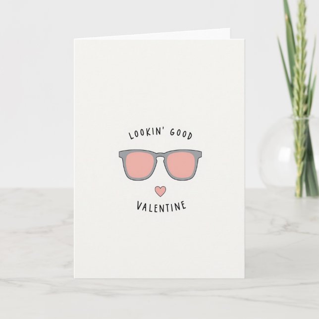 Schöne Valentinskarte Karte (Vorderseite)