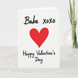 Schöne Valentinstagskarte für Schatz Karte