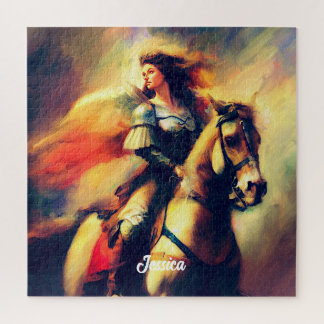 Schöne Valkyrie am Horseback Puzzle