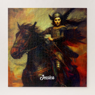 Schöne Valkyrie am Horseback Puzzle