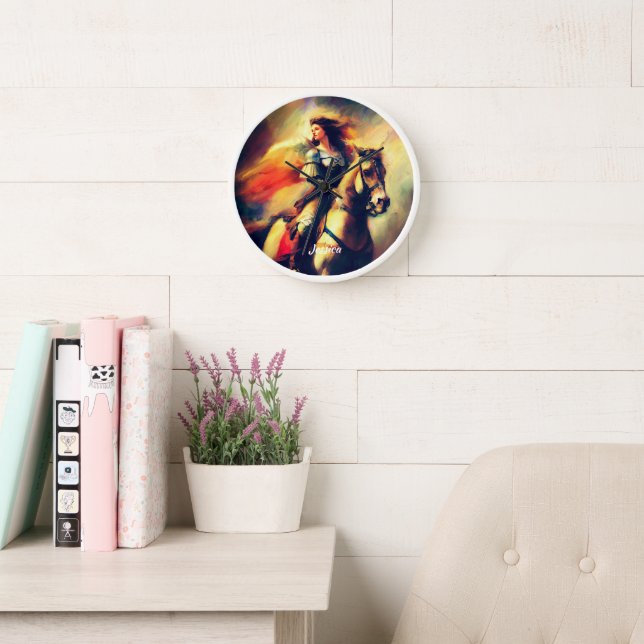 Schöne Valkyrie am Horseback Uhr (Lesesaal)