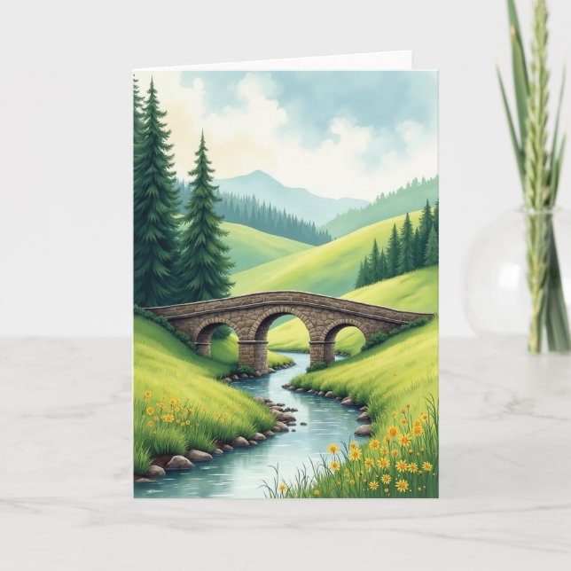 Schöne Vatertag-Bogen-Briefkarte Karte (Vorderseite)