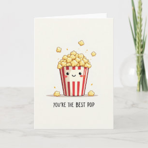 Schöne Vatertag-Popcorn-Karte Karte