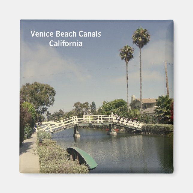 Schöne Venedig Beach Canals Magnet! Magnet (Vorne)