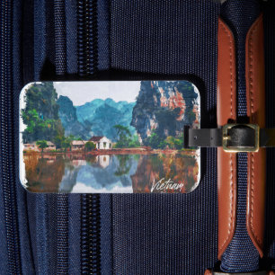 Schöne Vietnam Asien Landschaft Reise Gepäckanhänger