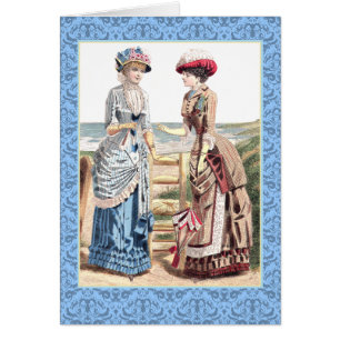 Schöne viktorianische Frauen am Strand