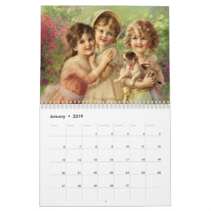 Schöne Viktorianische Gemälde Kalender