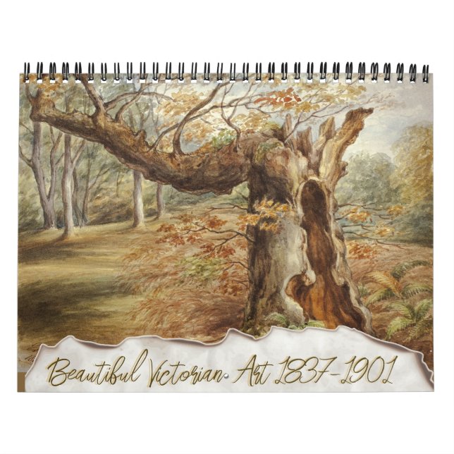 Schöne Viktorianische Gemälde Landschaft Natur Kalender (Titelbild)