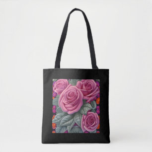 Schöne Viktorianische Pastel Rosa Rose Print