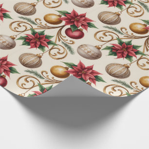 Schöne Viktorianische Weihnachtsschmuck Geschenkpapier
