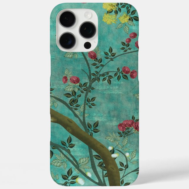 Schöne Vintage antike Blütenschmetterlinge Case-Mate iPhone Hülle (Rückseite)