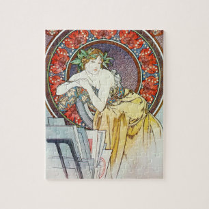 Schöne Vintage-Art Nouveau Puzzle