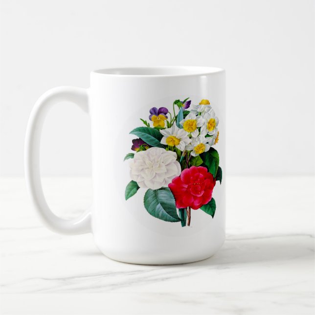 Schöne Vintage Blume Kaffeetasse (Links)