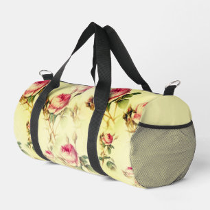 Schöne Vintage-Blumen Duffle Bag