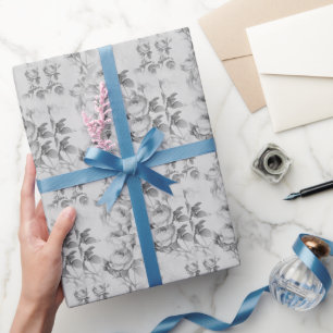 Schöne Vintage-Blumen Geschenkpapier